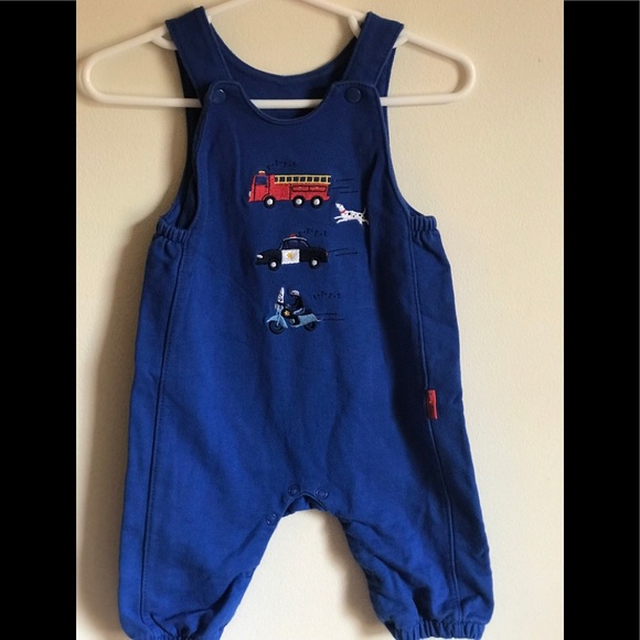 Le Top FirefighterPolice appliqué Cotton Overalls - Picture 2 of 8